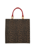 Leapord Print Tote, front view